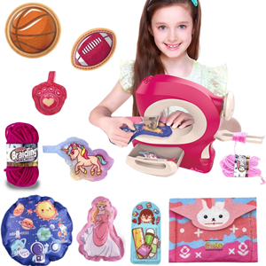 چرخ خیاطی کودک همراه با نخ کاموا Kids Sewing Machines_اسباب بازی لوازم خانگی
